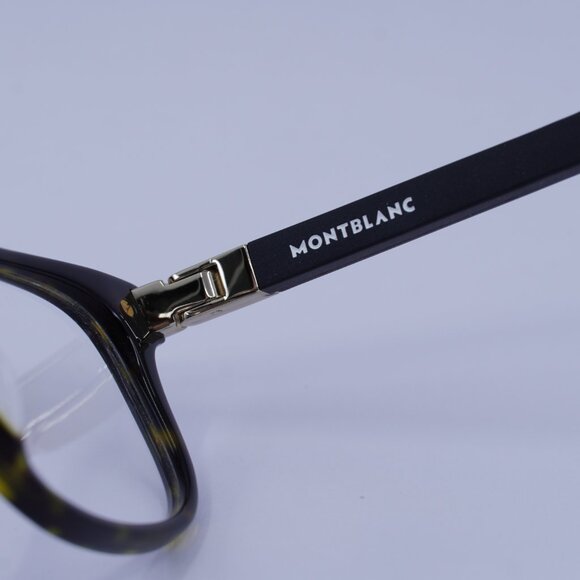 Montblanc MB0036O 003 Eyeglasses Havana 54mm Rectangle Frame - Picture 6 of 9
